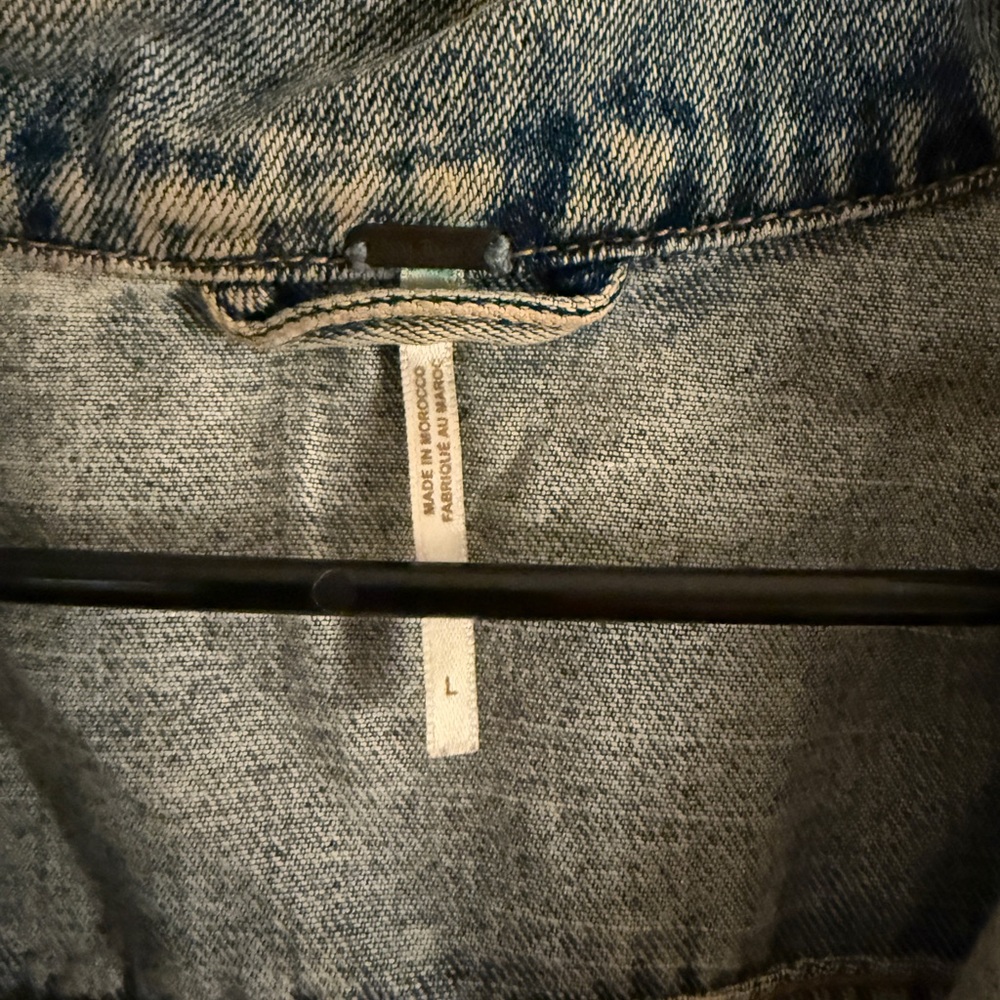 Free people Denim Blue Women's Jacket - Picture 3 of 4